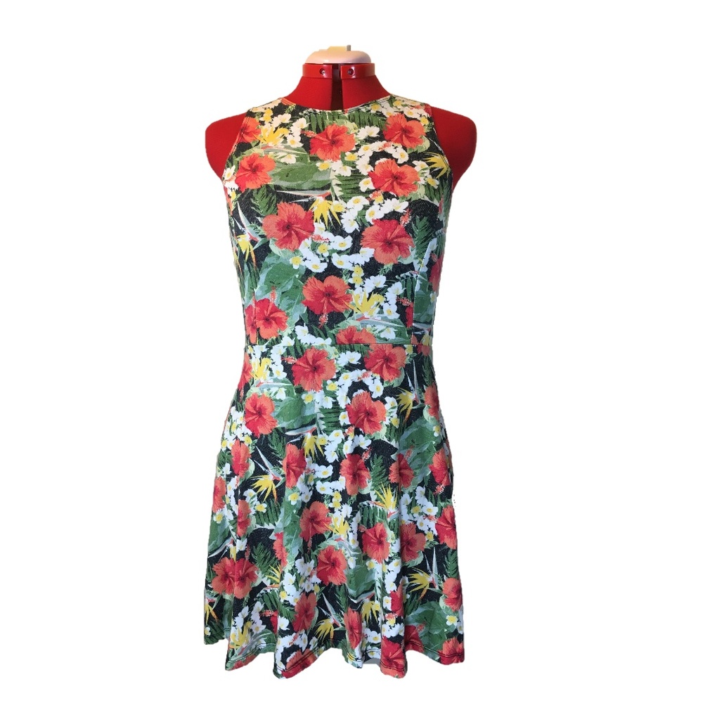 Vans Floral Skater Dress, Sz L